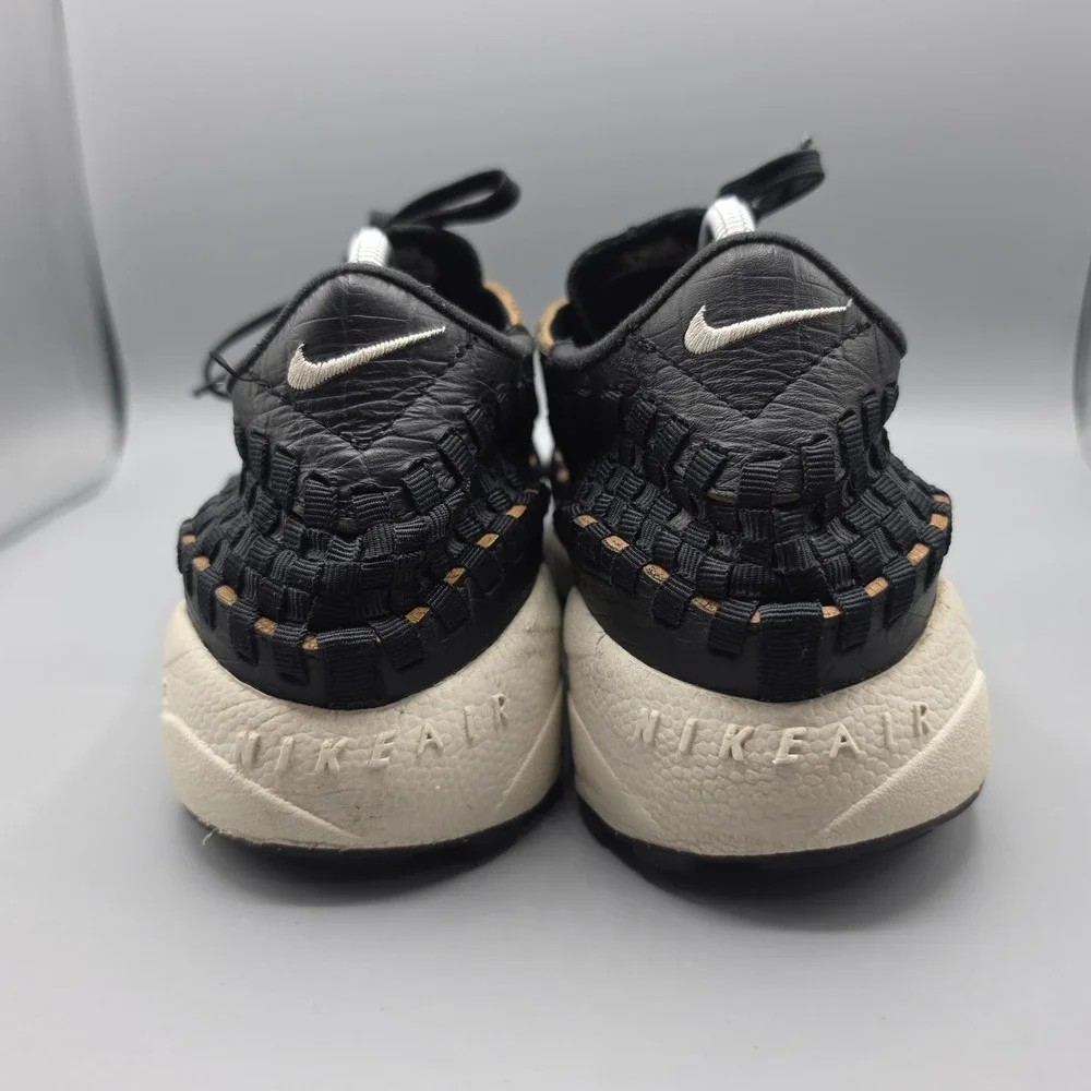 Nike Footscape Sandals Shoes Womens 12 Black Comfort Woven Casual Active